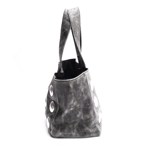 tricot COMME des GARCONS Cracked Leather Big Studs Hand Bag K-146946_006