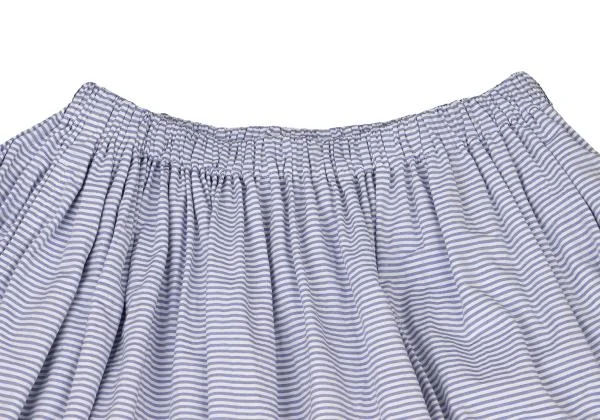tricot COMME des GARCONS Striped Floral Embroidery Switching Skirt K-146947_003