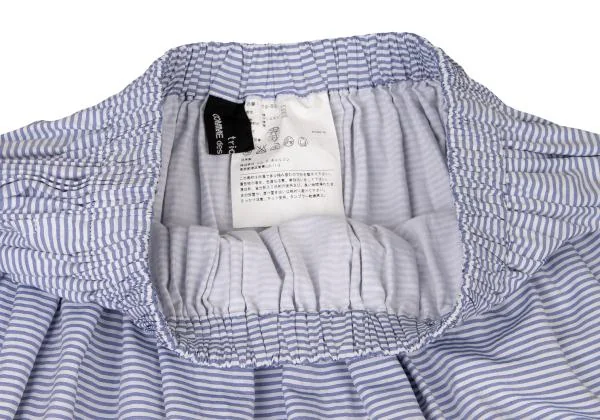 tricot COMME des GARCONS Striped Floral Embroidery Switching Skirt K-146947_004
