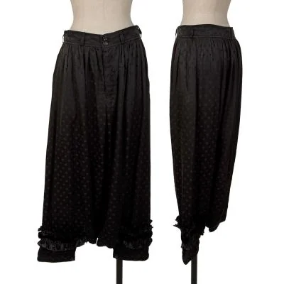 COMME des GARCONS Dot Hem Frill Tape Dropped Crotch Pants