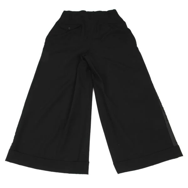 COMME des GARCONS Mesh Floral Corsage Embellished Wide Pants K-146954_011