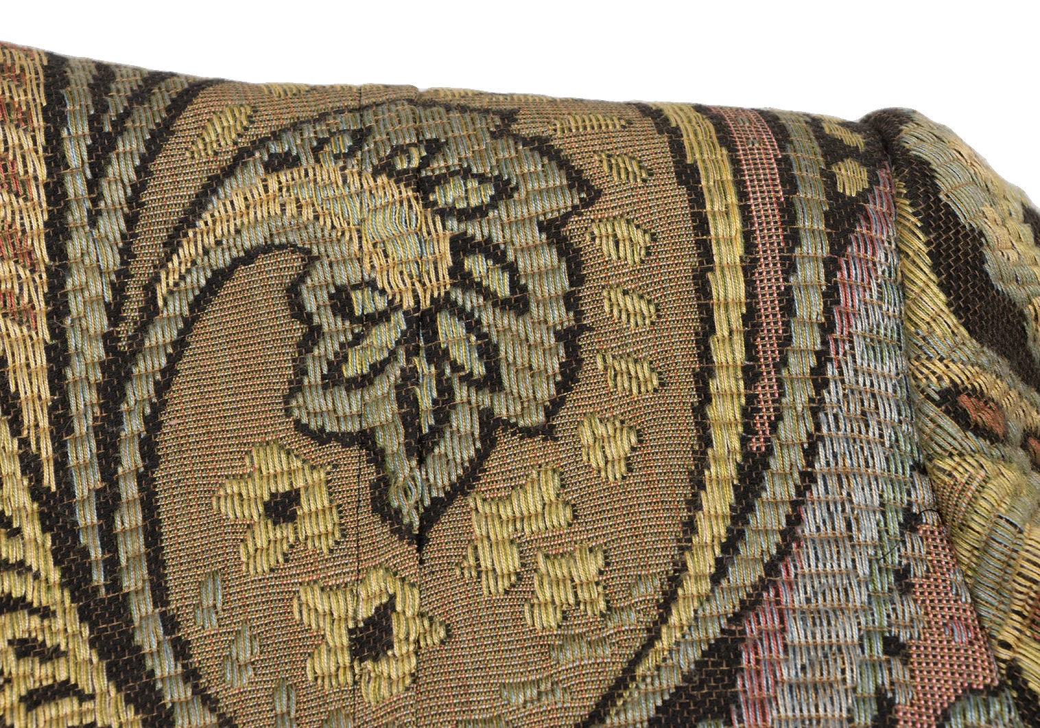 合馬 イヴサンローラン リネン100% 刺繍 ノーカラー ジャケット オレ SAINT LAURENT - イヴサンローラン ジャケット ロゴ刺繍