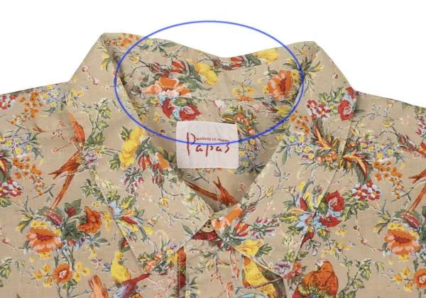 Papas Floral Birds Printed Short Sleeve Shirt K-146976_003