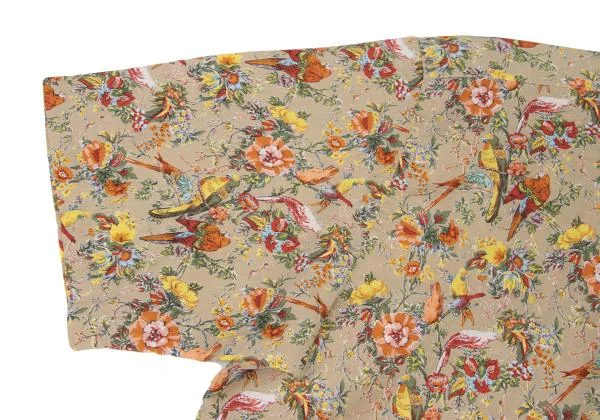 Papas Floral Birds Printed Short Sleeve Shirt K-146976_008