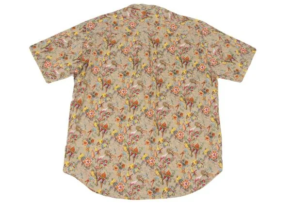 Papas Floral Birds Printed Short Sleeve Shirt K-146976_013