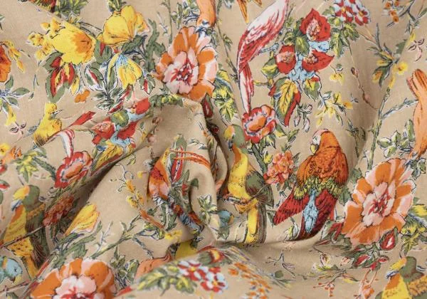 Papas Floral Birds Printed Short Sleeve Shirt K-146976_015