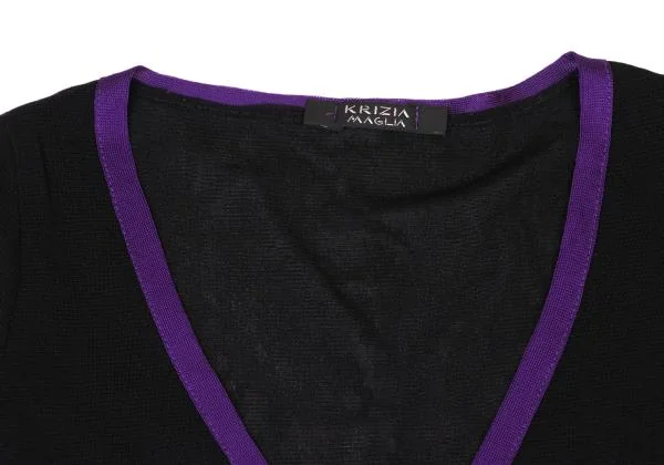 KRIZIA Mesh Layered French Sleeve Top K-146981_004