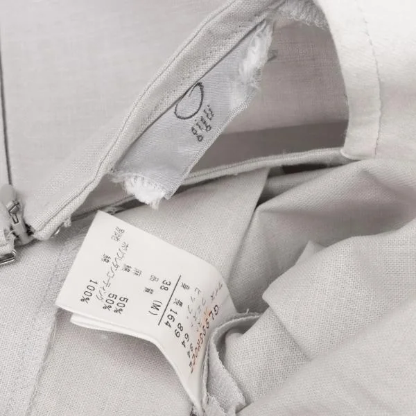 gigli Linen Cotton Coating Switching Sleeveless Dress K-146999_014