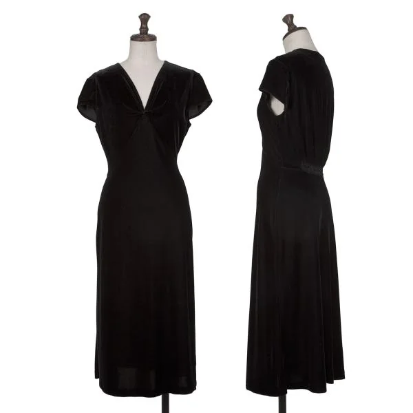 DKNY Velours Dress Black S-M K-147000_001