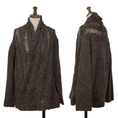 Plantation Draped Shawl Knit Cardigan