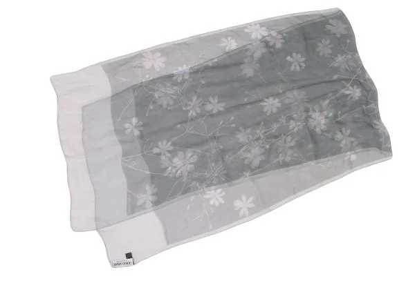EMPORIO ARMANI Silk Floral Printed See-Through Stole K-147015_002
