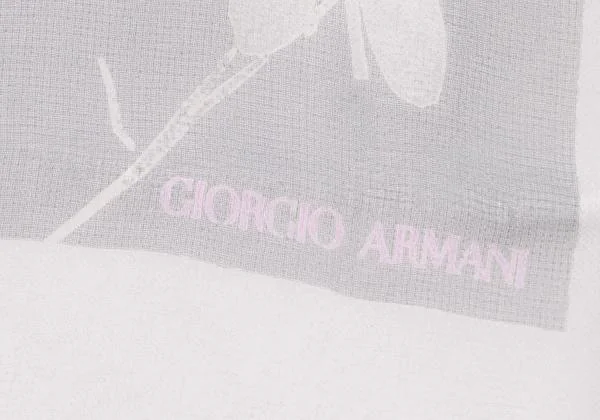 EMPORIO ARMANI Silk Floral Printed See-Through Stole K-147015_005