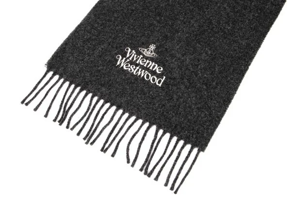 Vivienne Westwood Logo Embroidery Wool Stole K-147020_003