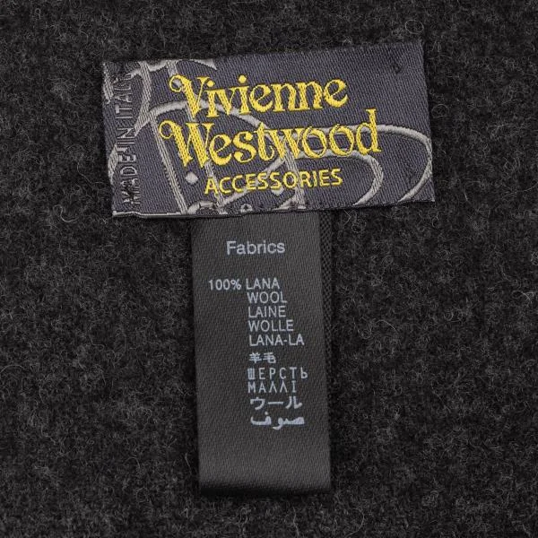 Vivienne Westwood Logo Embroidery Wool Stole K-147020_007