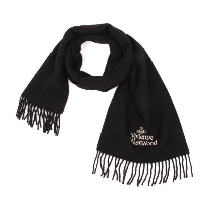 Vivienne Westwood Logo Embroidery Wool Stole