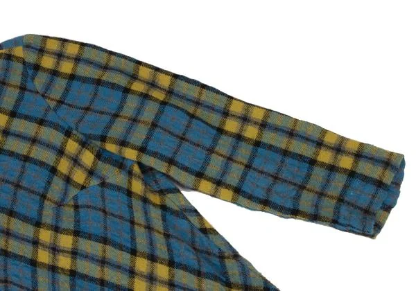 TABASA Wool Cotton Bias Tartan Check Tunic K-147030_005
