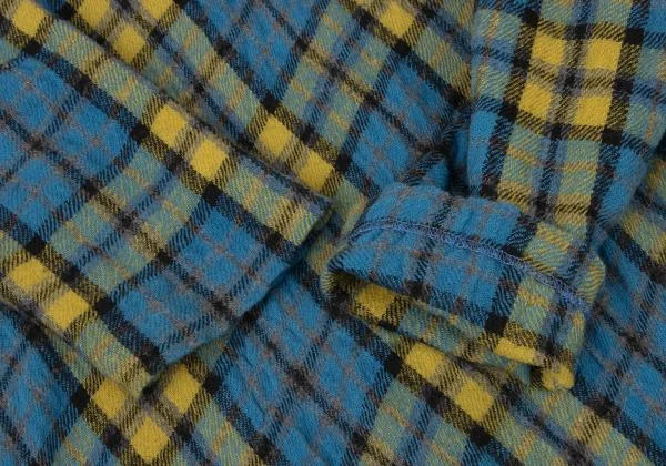 TABASA Wool Cotton Bias Tartan Check Tunic K-147030_006