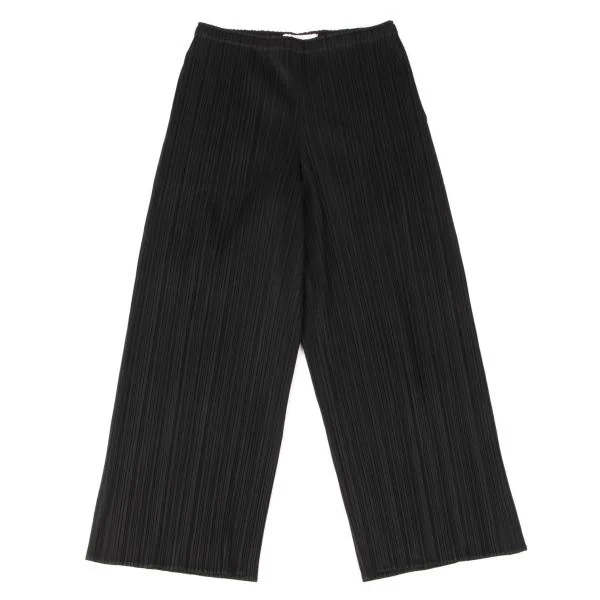 PLEATS PLEASE Pleats Cropped Wide Pants Black 4 K-147049_001