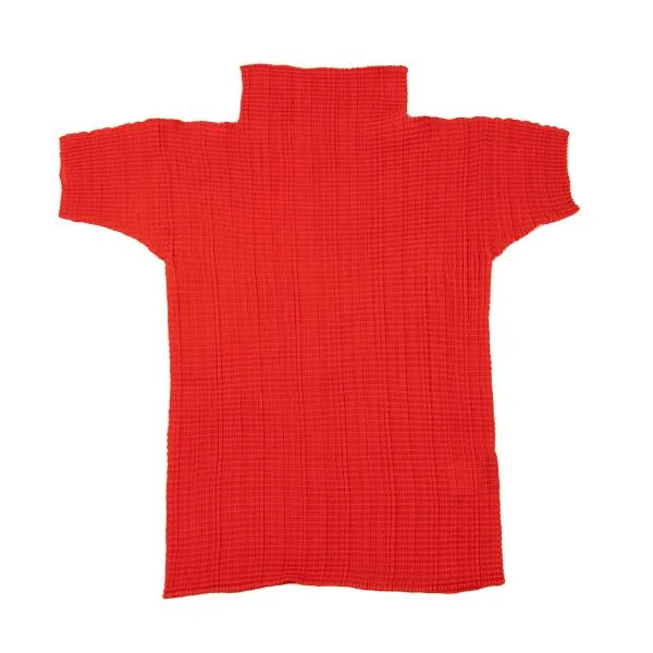 ISSEY MIYAKE Stretch Pleated High Neck T-shirt K-147057_002