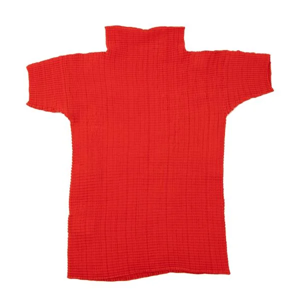 ISSEY MIYAKE Stretch Pleated High Neck T-shirt K-147057_009