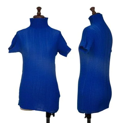 ISSEY MIYAKE Stretch Pleated High Neck T-shirt