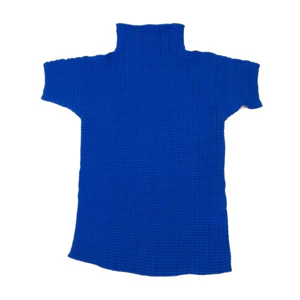 ISSEY MIYAKE Stretch Pleated High Neck T-shirt K-147058_002
