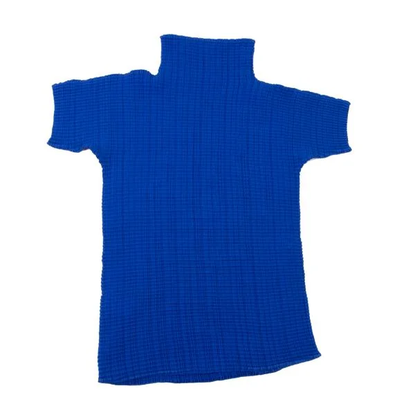 ISSEY MIYAKE Stretch Pleated High Neck T-shirt K-147058_009