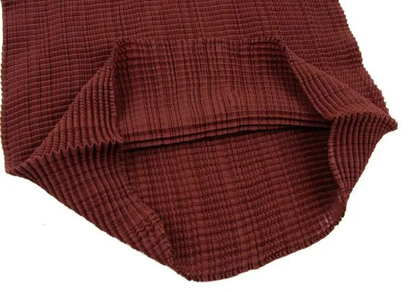 ISSEY MIYAKE Stretch Pleated High Neck T-shirt K-147059_011