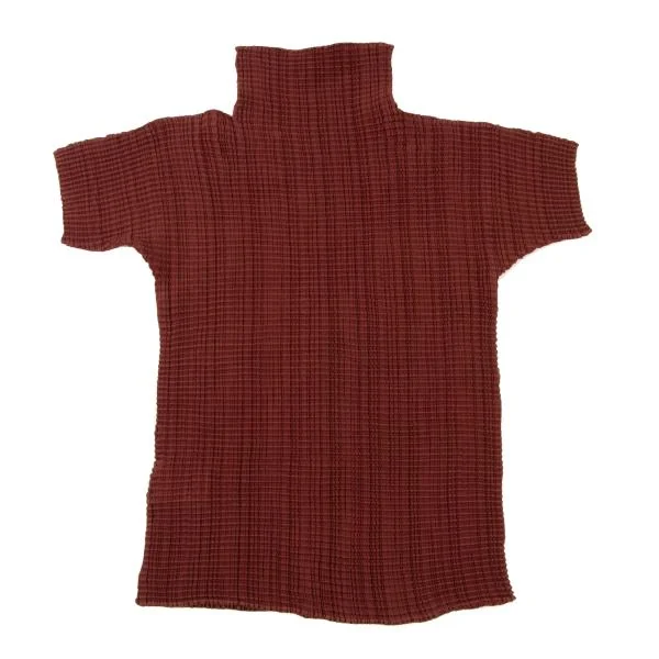 ISSEY MIYAKE Stretch Pleated High Neck T-shirt K-147059_012