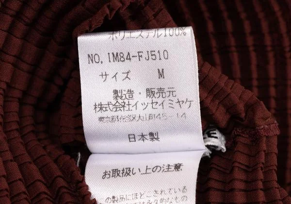 ISSEY MIYAKE Stretch Pleated High Neck T-shirt K-147059_015