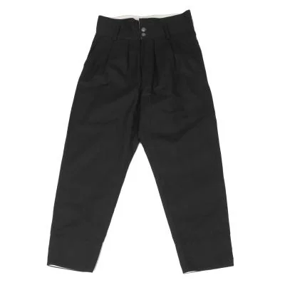 LIMI feu Back Patch Two Tuck Tapered Pants