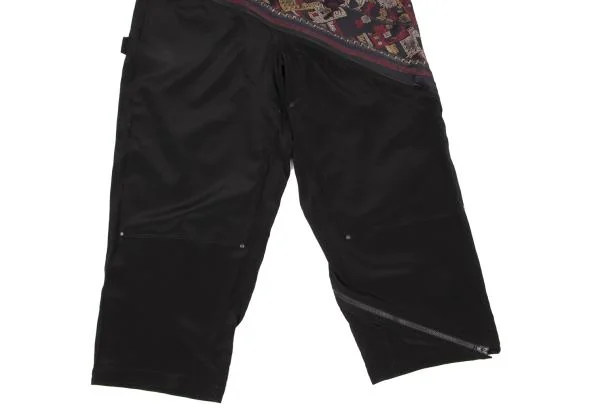 Yohji Yamamoto FEMME Ethnic Pattern Switching Zip Design Pants K-147072_008