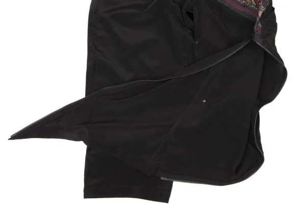 Yohji Yamamoto FEMME Ethnic Pattern Switching Zip Design Pants K-147072_010