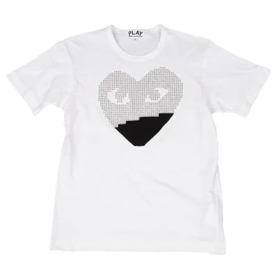 PLAY COMME des GARCONS Bejeweled Heart Logo T Shirt