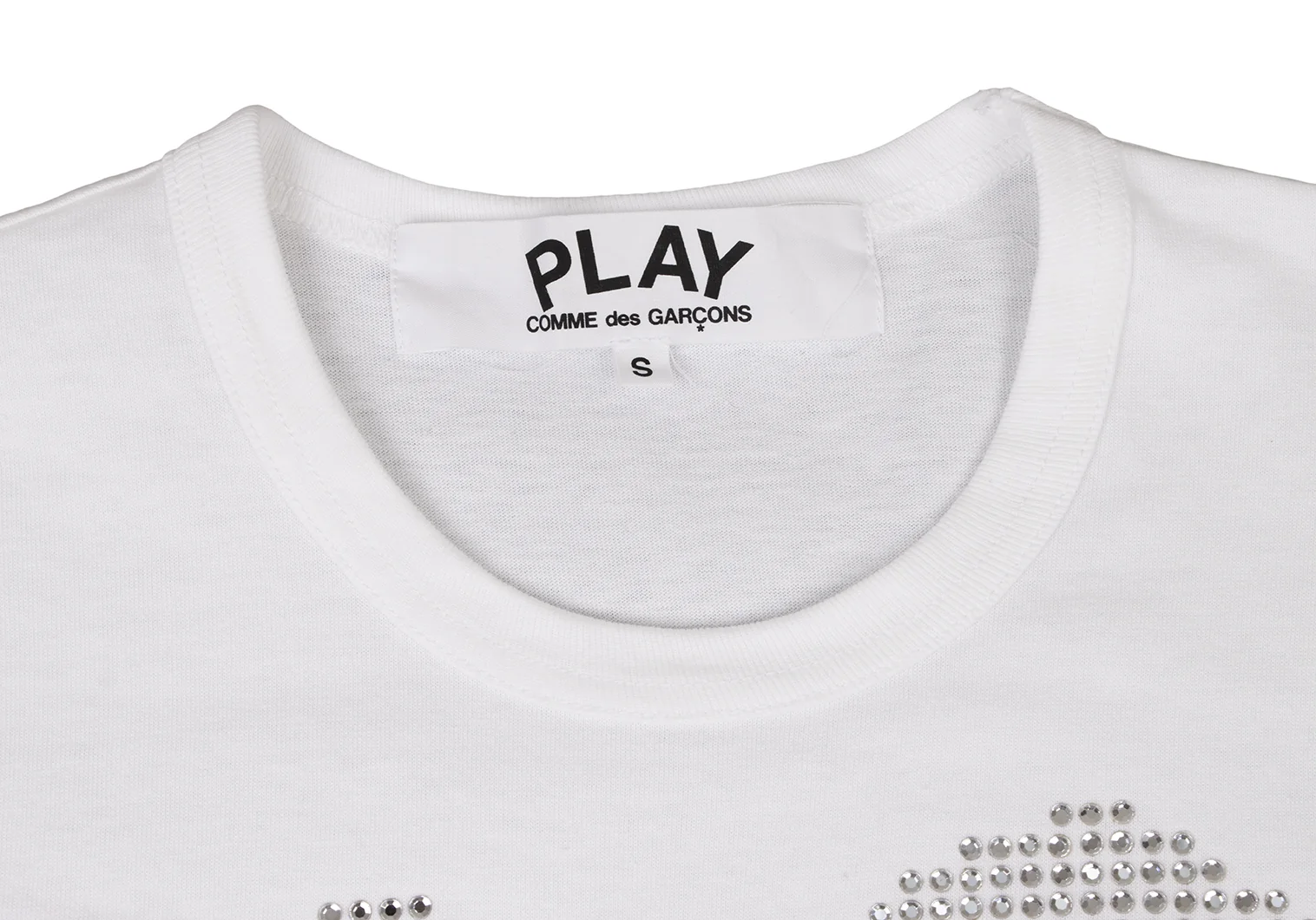 COMME des GARCONS ハート型目デザイン Tシャツ S COMME des GARÇONS PLAY ハートTシャツ Sサイズ