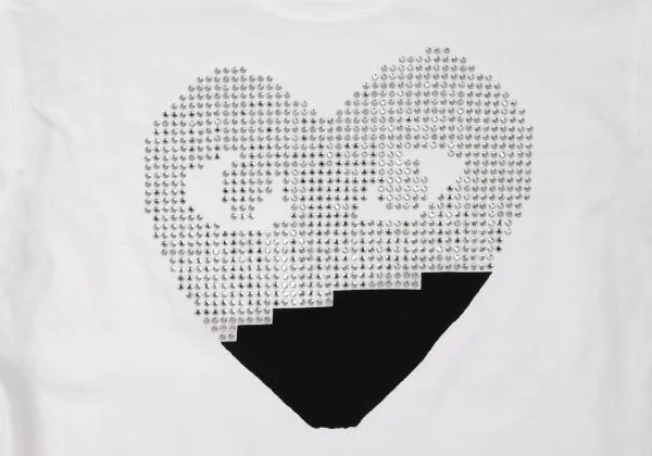 PLAY COMME des GARCONS Bejeweled Heart Logo T Shirt K-147073_005