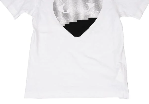 COMME des GARCONS ハート型目デザイン Tシャツ S COMME des GARÇONS PLAY ハートTシャツ Sサイズ