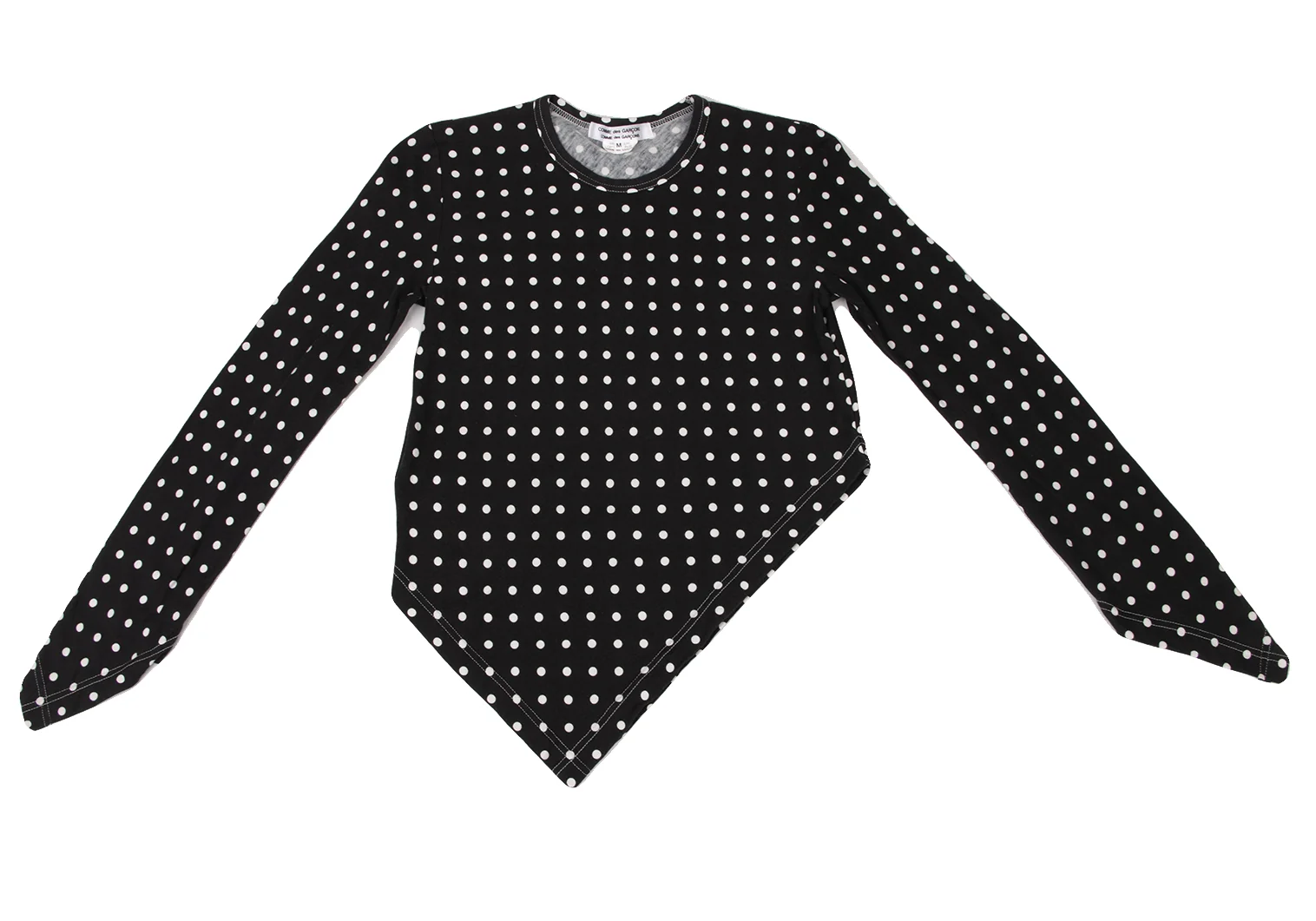 コムコム コムデギャルソンCOMME des GARCONS ドット裾バイアス