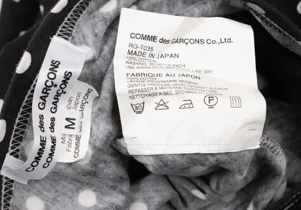 COMME des GARCONS Dot Asymmetrical Long Sleeve T Shirt K-147074_011