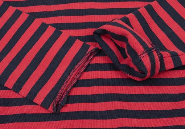 COMME des GARCONS Washed Neck Patch Stripe T shirt K-147076_007