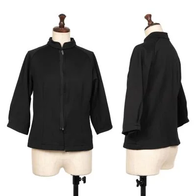 COMME des GARCON Dyed Stand Collar 3/4 Sleeve Jersey Jacket