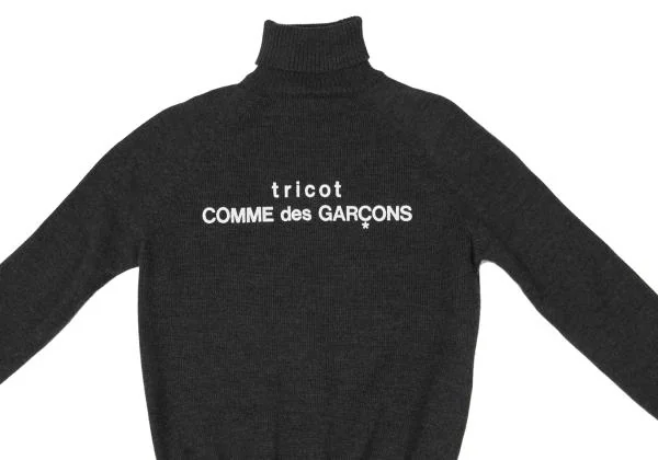 tricot COMME des GARCONS Logo Printed Turtleneck Knit Sweater K-147080_003