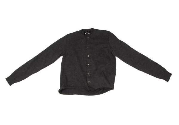 tricot COMME des GARCONS Wool Switching Drape Cardigan K-147081_002