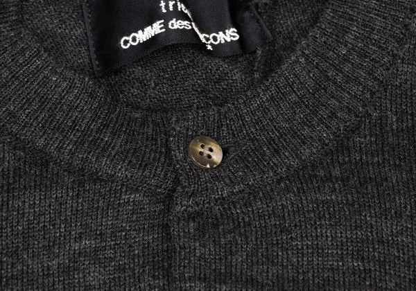 tricot COMME des GARCONS Wool Switching Drape Cardigan K-147081_005