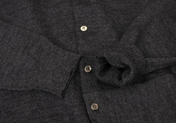 tricot COMME des GARCONS Wool Switching Drape Cardigan K-147081_007
