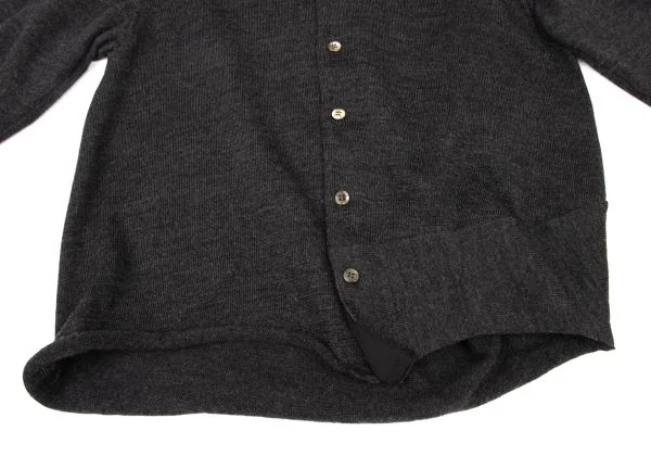 tricot COMME des GARCONS Wool Switching Drape Cardigan K-147081_008