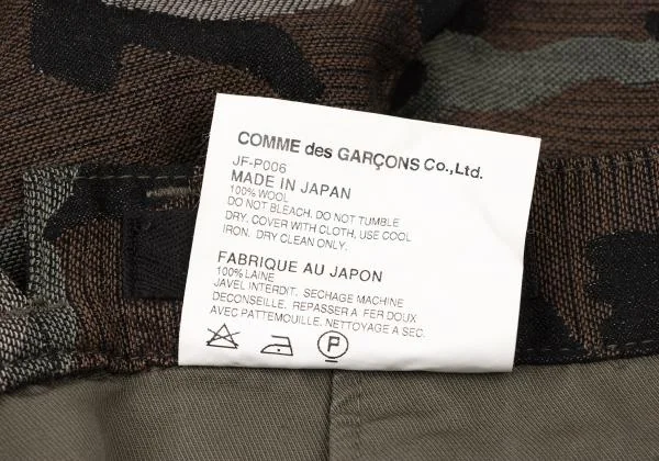 JUNYA WATANABE Wool Camouflage Straight Pants K-147085_017