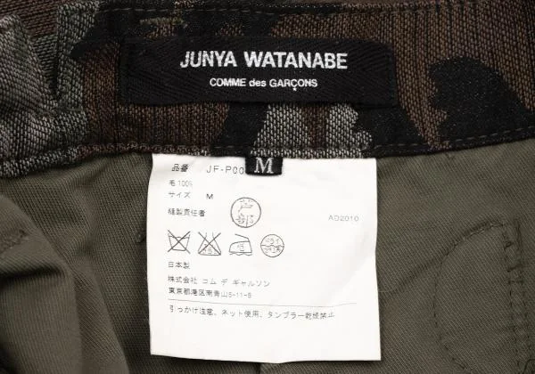 JUNYA WATANABE Wool Camouflage Straight Pants K-147085_018