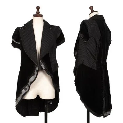 COMME des GARCONS Material Switching Cutting Short Sleeve Jacket