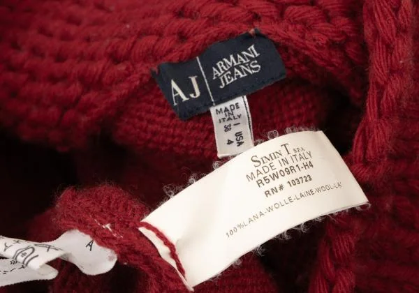 ARMANI JEANS Turtleneck Wool Knit Sweater K-147096_014